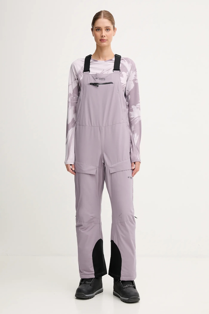 Columbia pantaloni sport de iarnă Highland Summit culoarea violet, 2085781