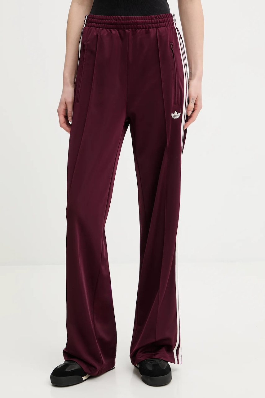 adidas Originals pantaloni de trening Adicolor Classic Firebird Loose culoarea bordo, uni, KA7743