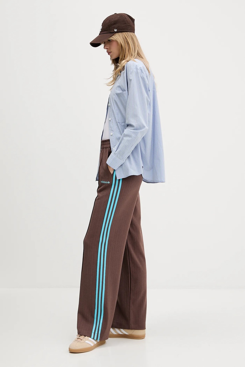 Спортивные штаны adidas Originals Tailored Pants цвет коричневый узор JX5308
