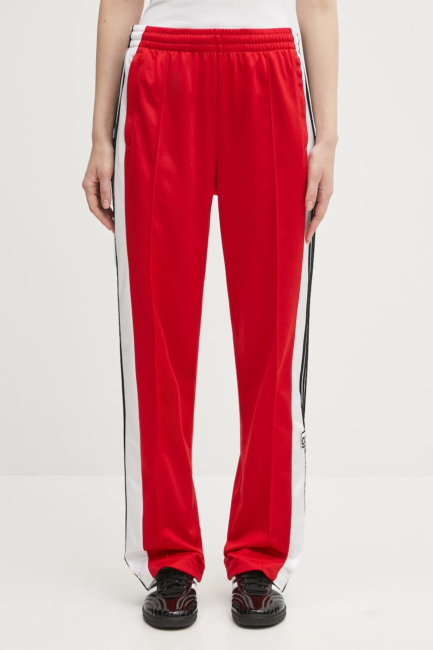 adidas Originals pantaloni de trening Adibreak Pt culoarea rosu, cu imprimeu, JY1354