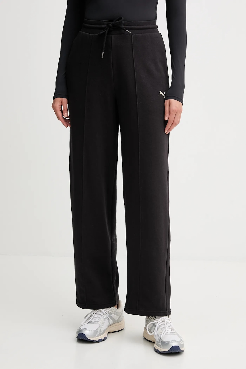 Puma pantaloni de trening culoarea negru, uni, 688129