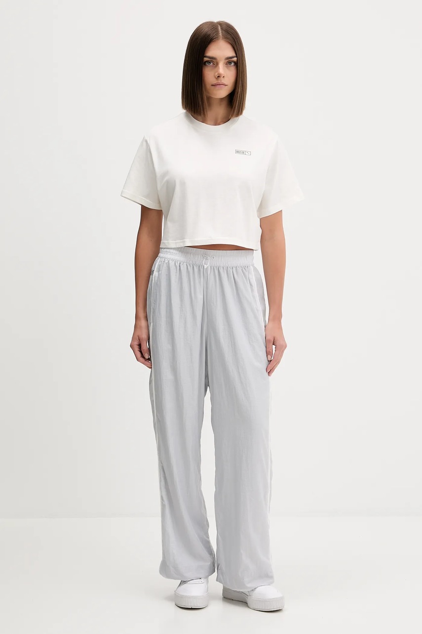 Спортивные штаны Puma PUMA x ROSÉ цвет серый однотонные 633796 Спортивные штаны Puma PUMA x ROSÉ цвет серый однотонные 633796