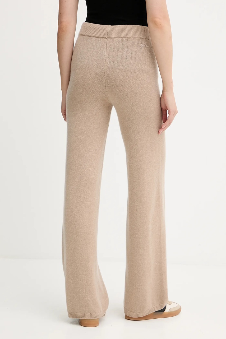Ermanno Scervino gyapjú nadrág bézs, magas derekú széles, 57TP033E52 termék 2. képe