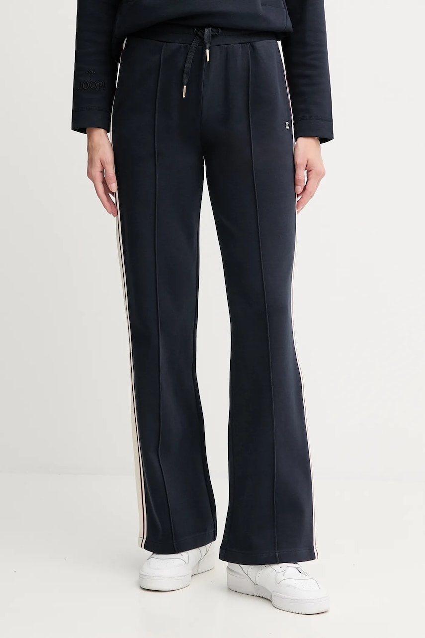 Joop! pantaloni de trening culoarea bleumarin, cu imprimeu, 30048466