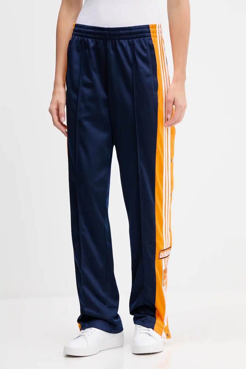 adidas Originals pantaloni de trening Adibreak culoarea bleumarin, cu imprimeu, JV8551