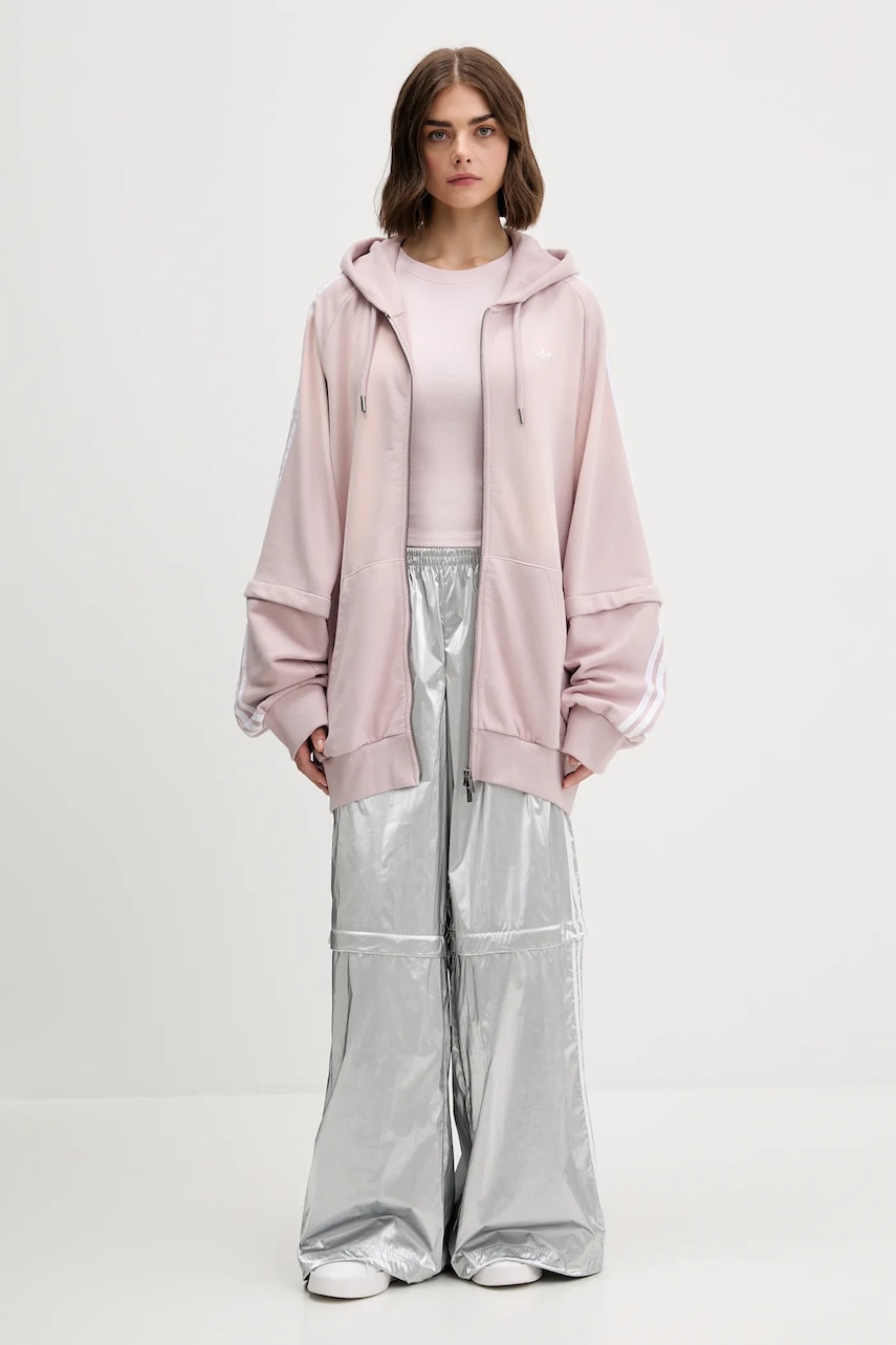 Спортивные штаны adidas Originals Ovzd Trackpants цвет серебрянный однотонные KE9785 Спортивные штаны adidas Originals Ovzd Trackpants цвет серебрянный однотонные KE9785