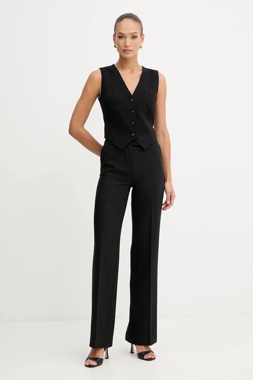 Брюки Marciano Guess DALIA цвет чёрный прямые высокая посадка 5BGB01 7046A Брюки Marciano Guess DALIA цвет чёрный прямые высокая посадка 5BGB01 7046A