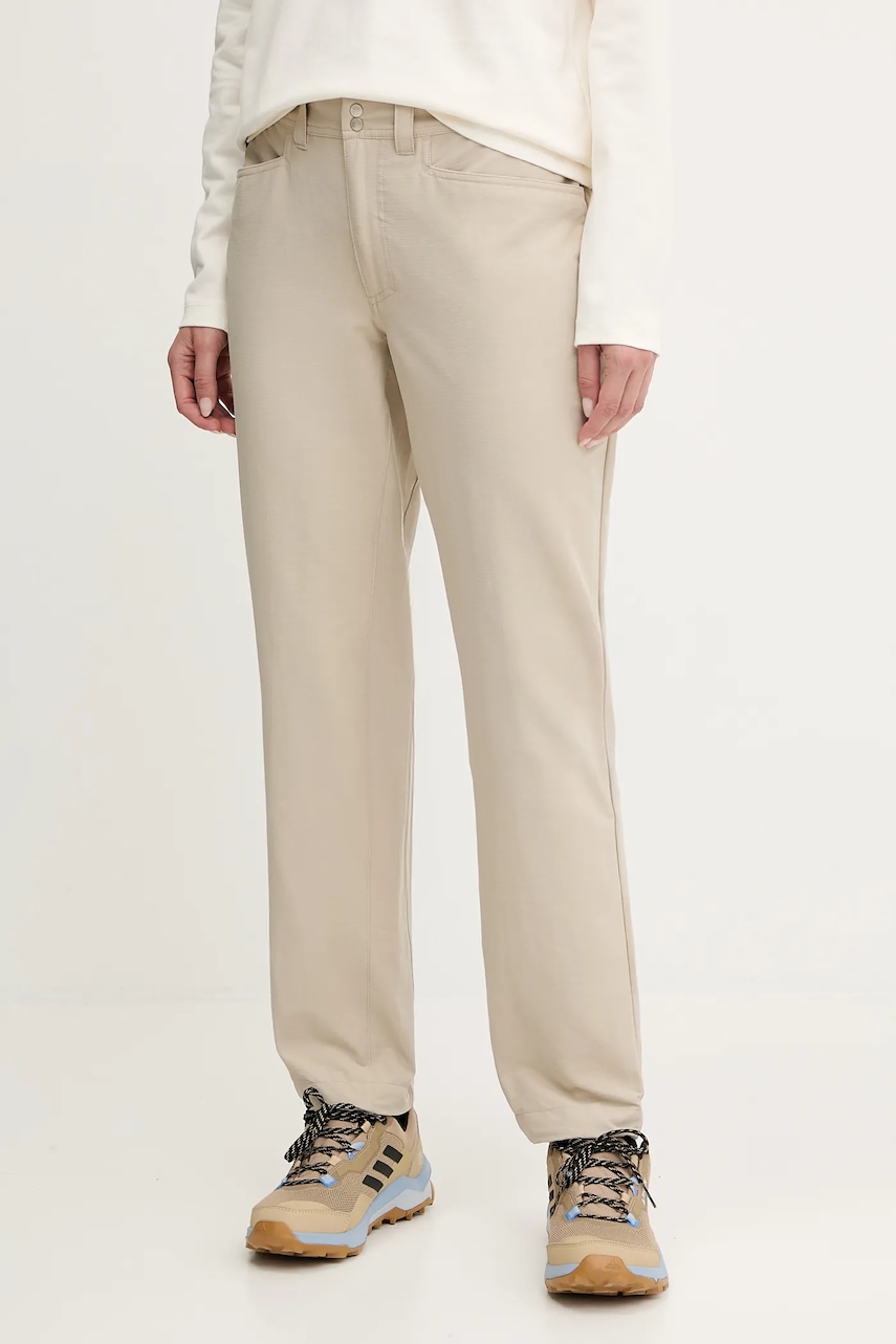 Haglöfs pantaloni Korp Lite culoarea bej, 607760