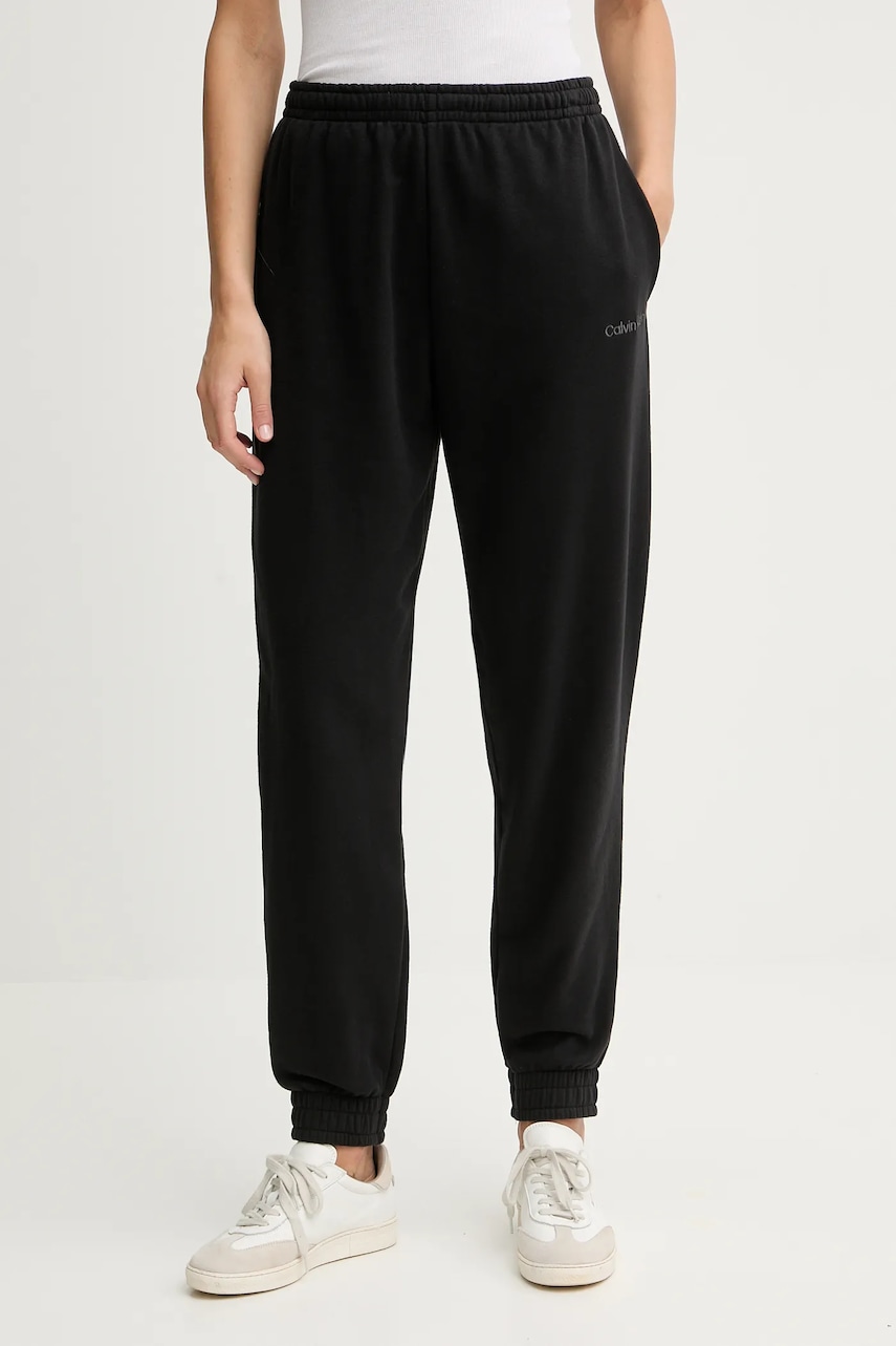 Levně Kalhoty Calvin Klein Underwear dámské, černá barva, LV00QS7515