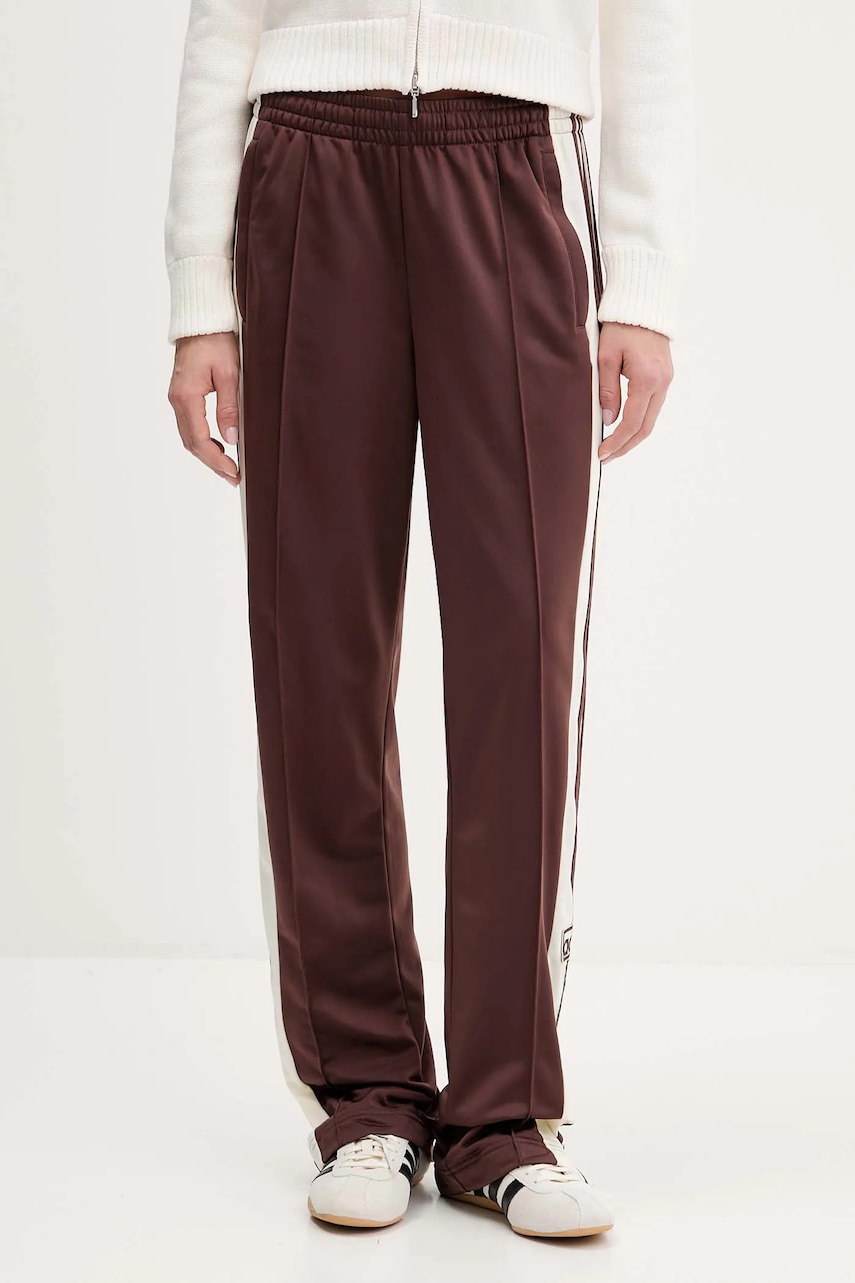 adidas Originals pantaloni de trening Adibreak culoarea maro, cu imprimeu, KD2518
