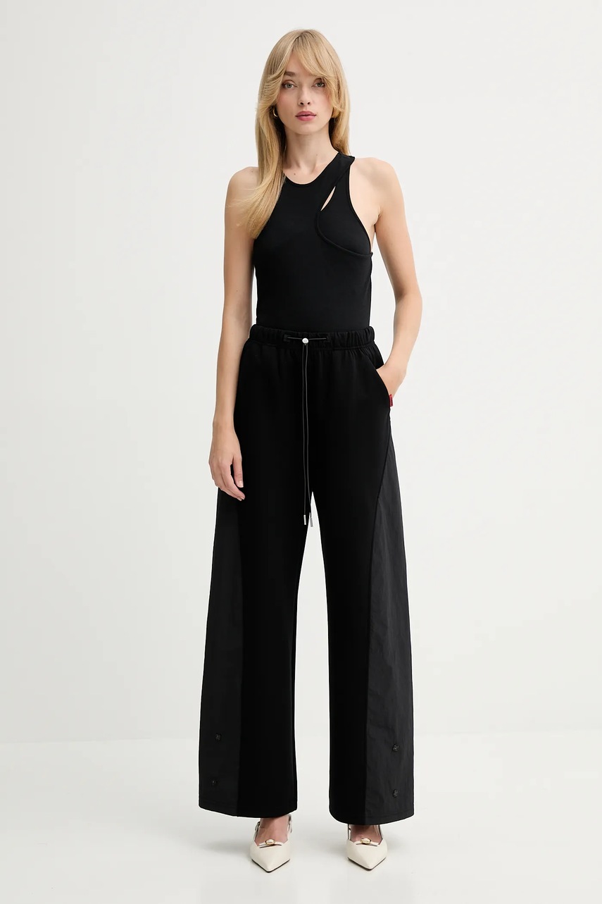 Спортивные штаны MAX&Co. цвет чёрный однотонные 2526786011200