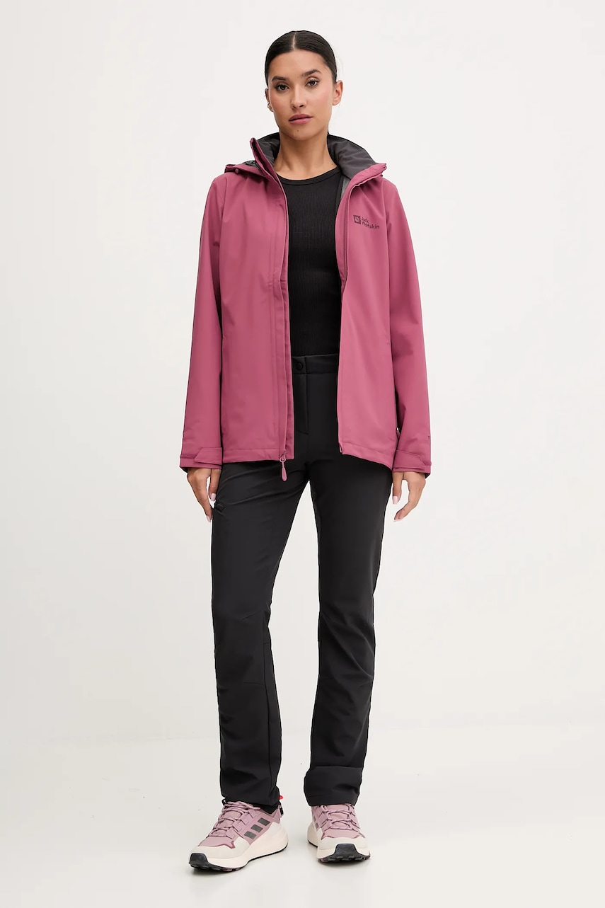 Брюки outdoor Jack Wolfskin GEIGELSTEIN цвет чёрный 1507731 Брюки outdoor Jack Wolfskin GEIGELSTEIN цвет чёрный 1507731