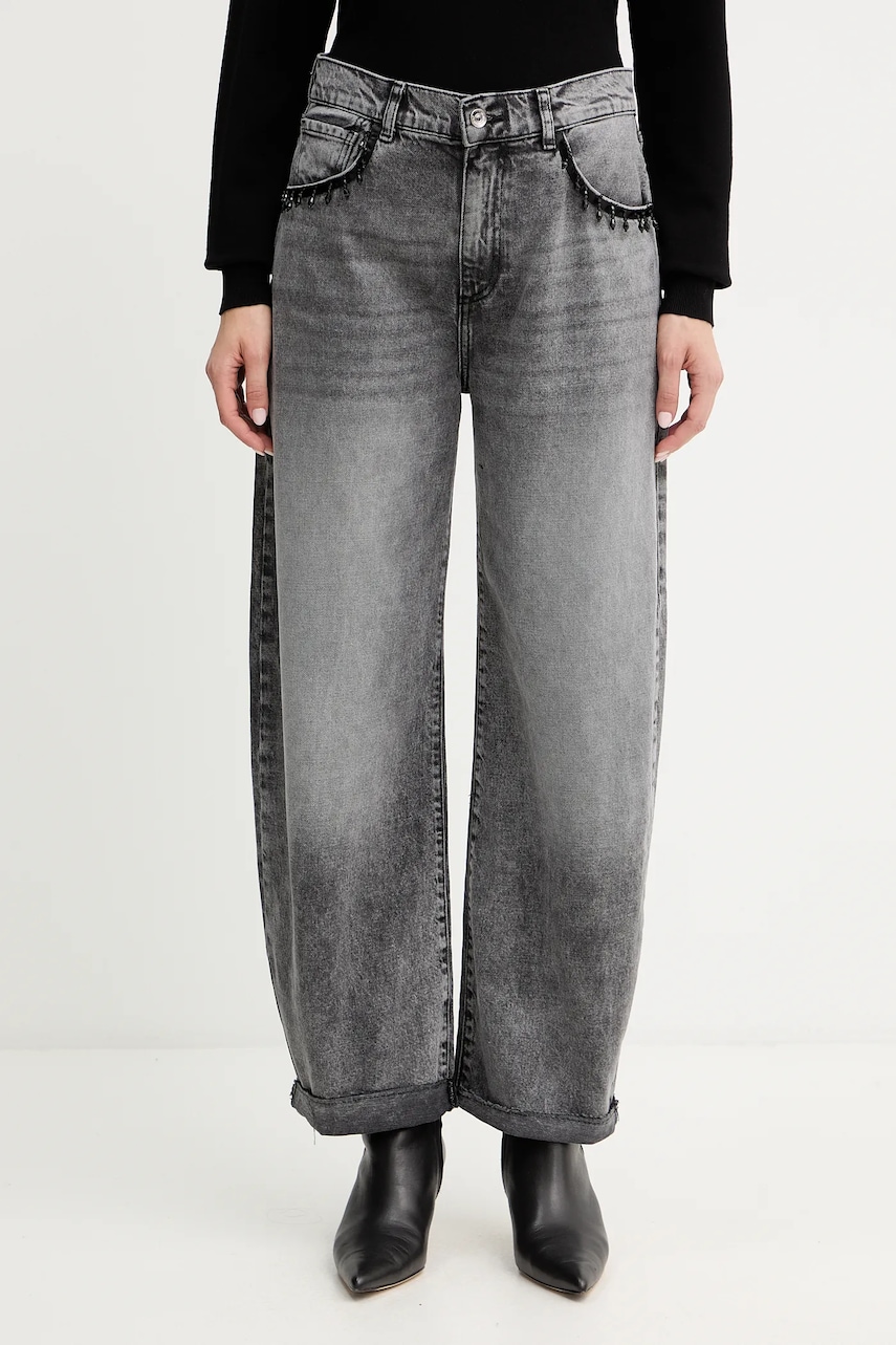 Bavlněné džíny Liu Jo dámské, high waist, MF5400 D4927