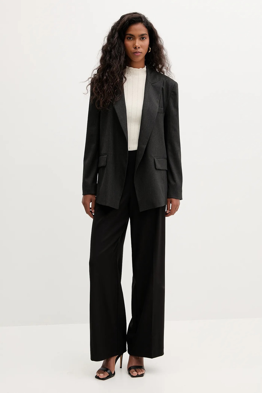 Брюки Marella Emme by Marella цвет чёрный прямые высокая посадка 2525136141200