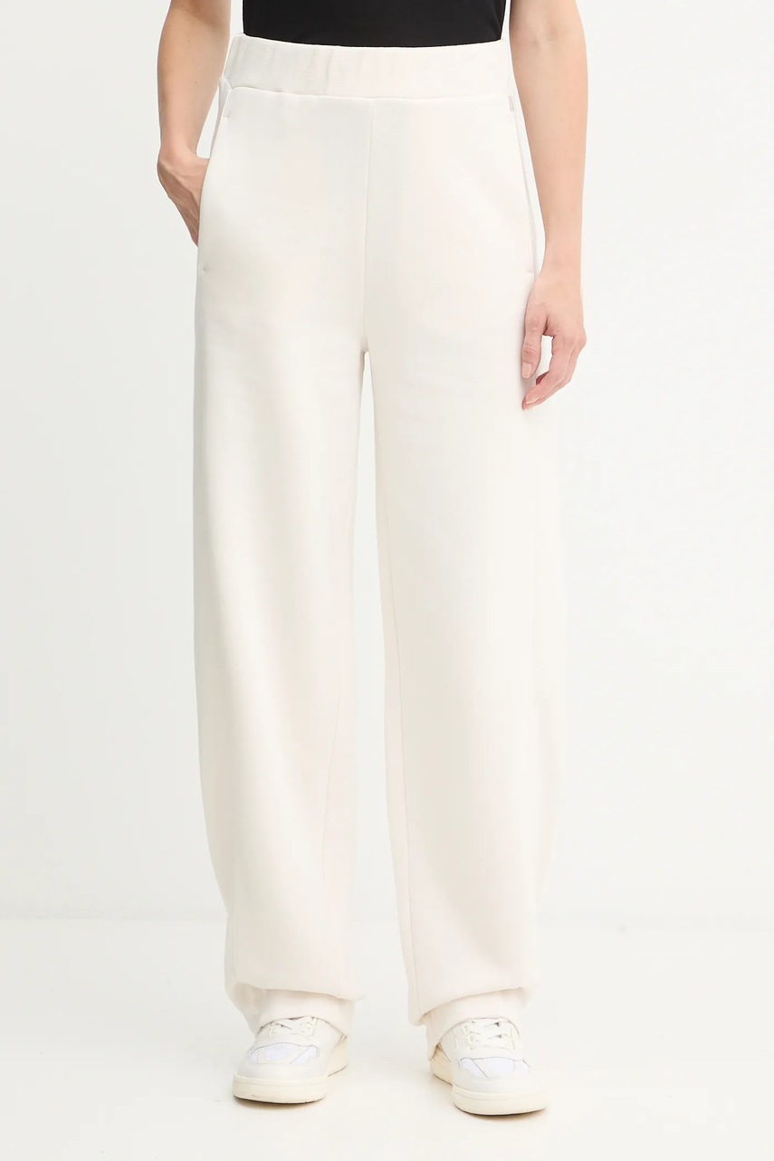 BOSS pantaloni de trening culoarea bej, uni, 50551504