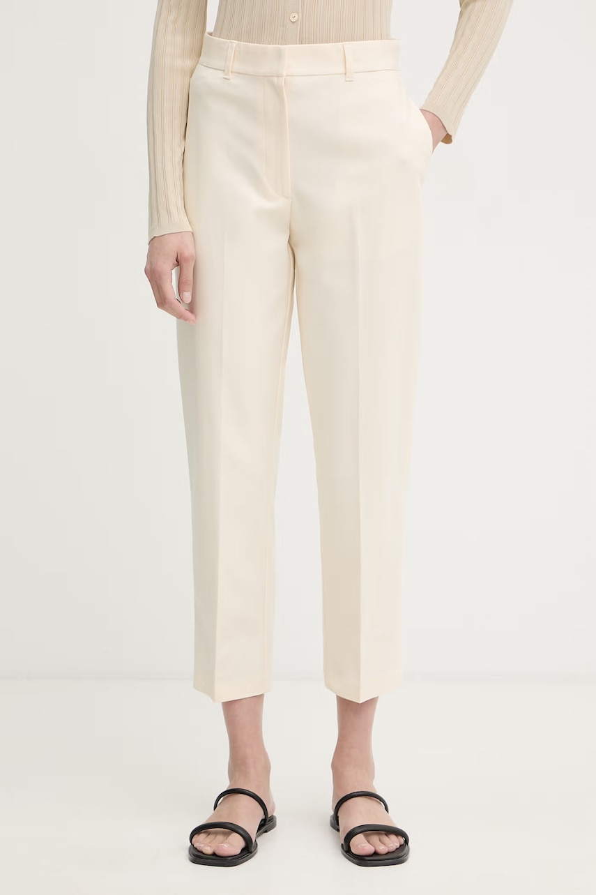 Calvin Klein pantaloni chinos dama din bumbac cu elastan