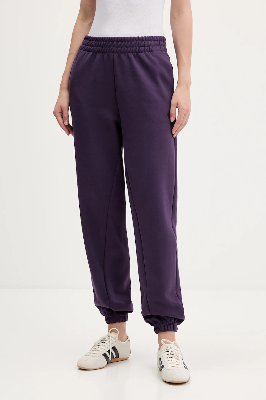 adidas pantaloni de trening Future Icons culoarea violet, cu imprimeu, JX0445