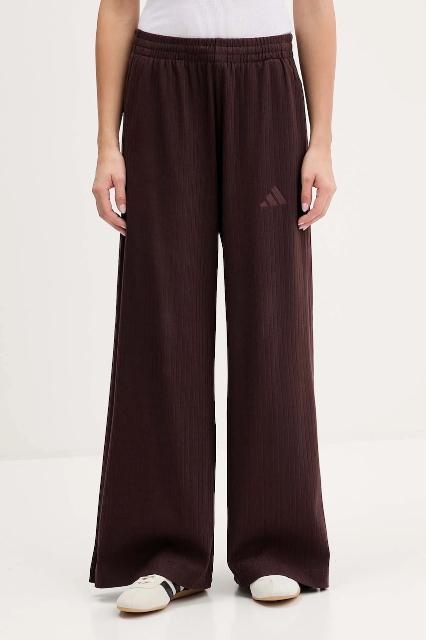 adidas pantaloni de trening All Szn Winterized culoarea maro, uni, KA5350
