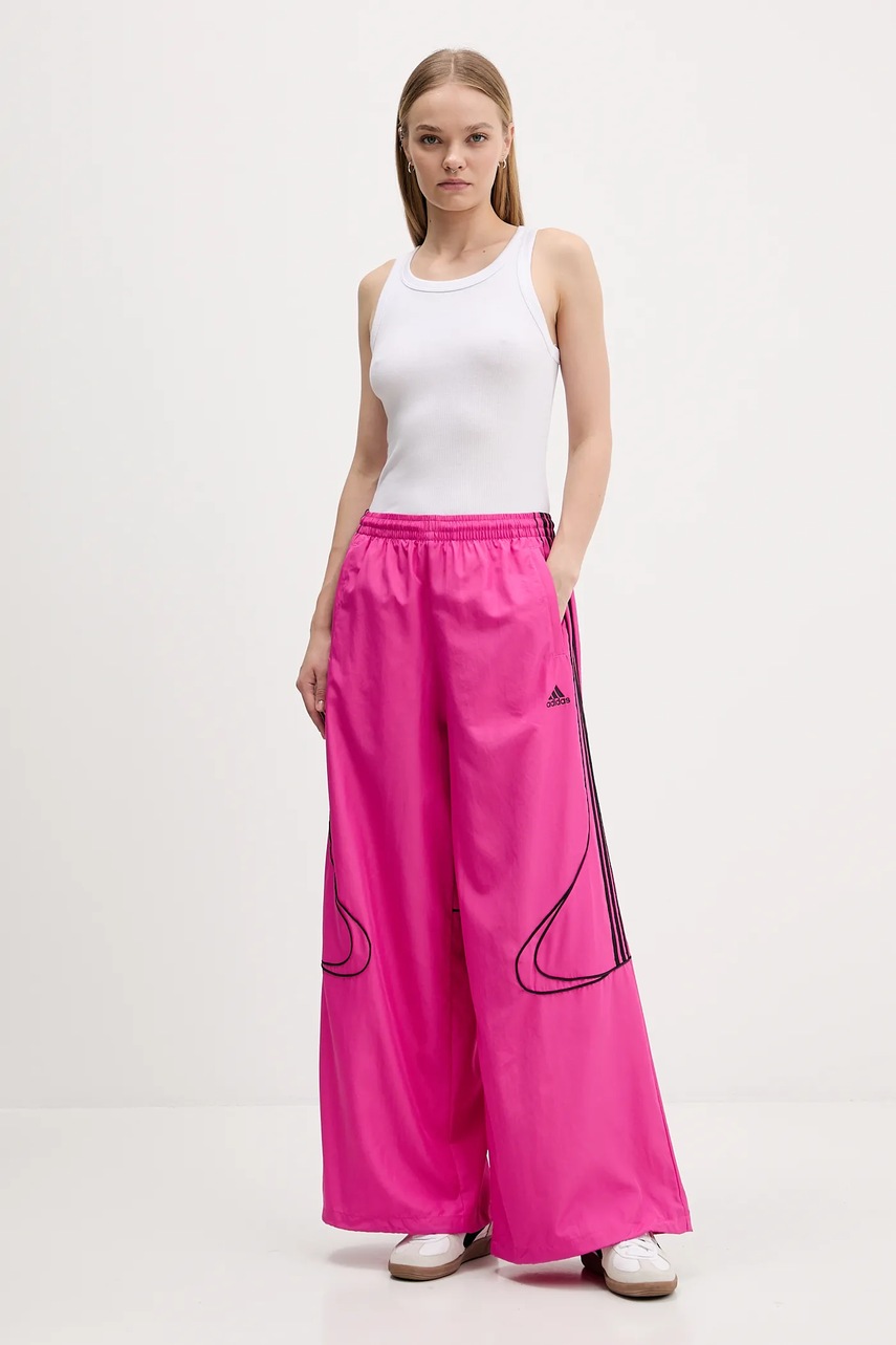Спортивные штаны adidas Originals Teamgeist цвет розовый с аппликацией JV7481