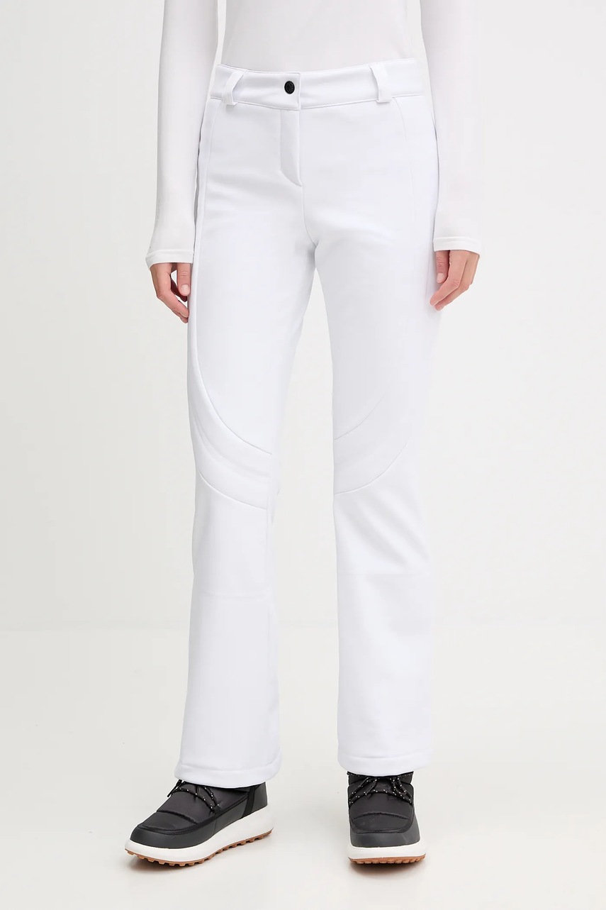 Sportalm pantaloni de schi Luzern culoarea alb, 750064