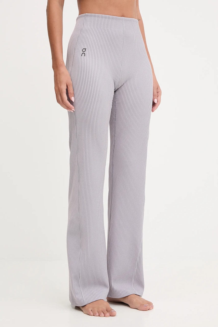 ON running pantaloni de yoga All-Day culoarea violet, drept, high waist, 1WF30473539