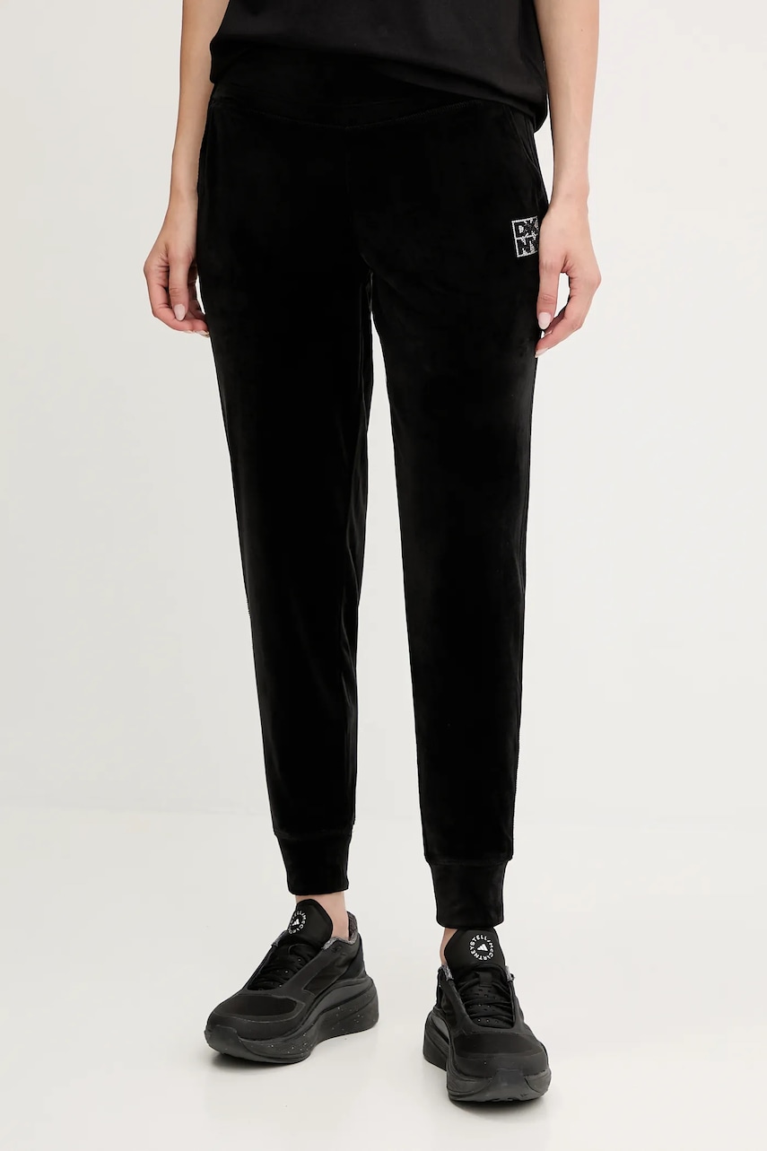Dkny pantaloni de trening culoarea negru, cu imprimeu, DP5P3710