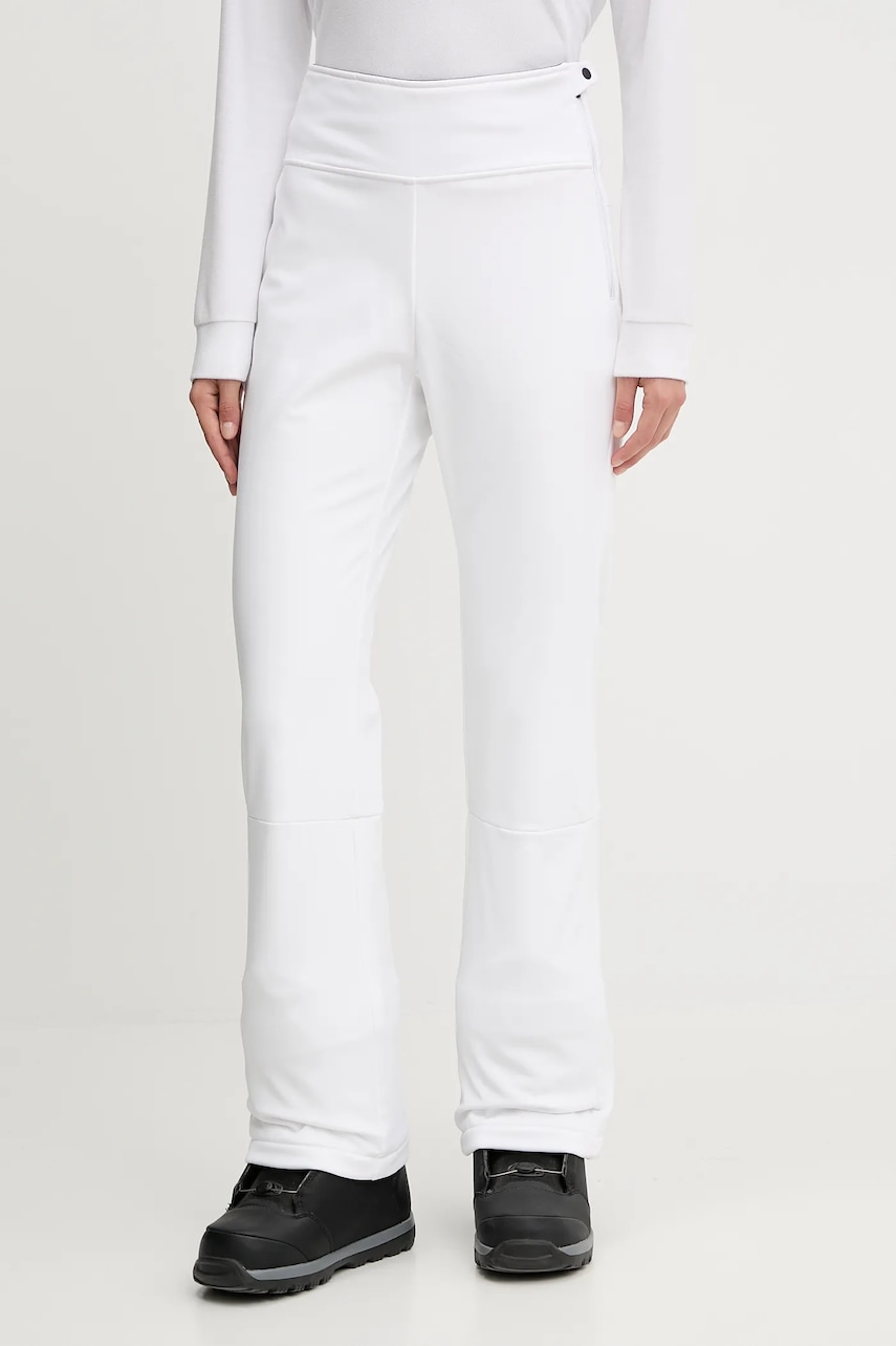 Rossignol pantaloni de schi SKI SOFTSHELL culoarea alb, RLOWP17