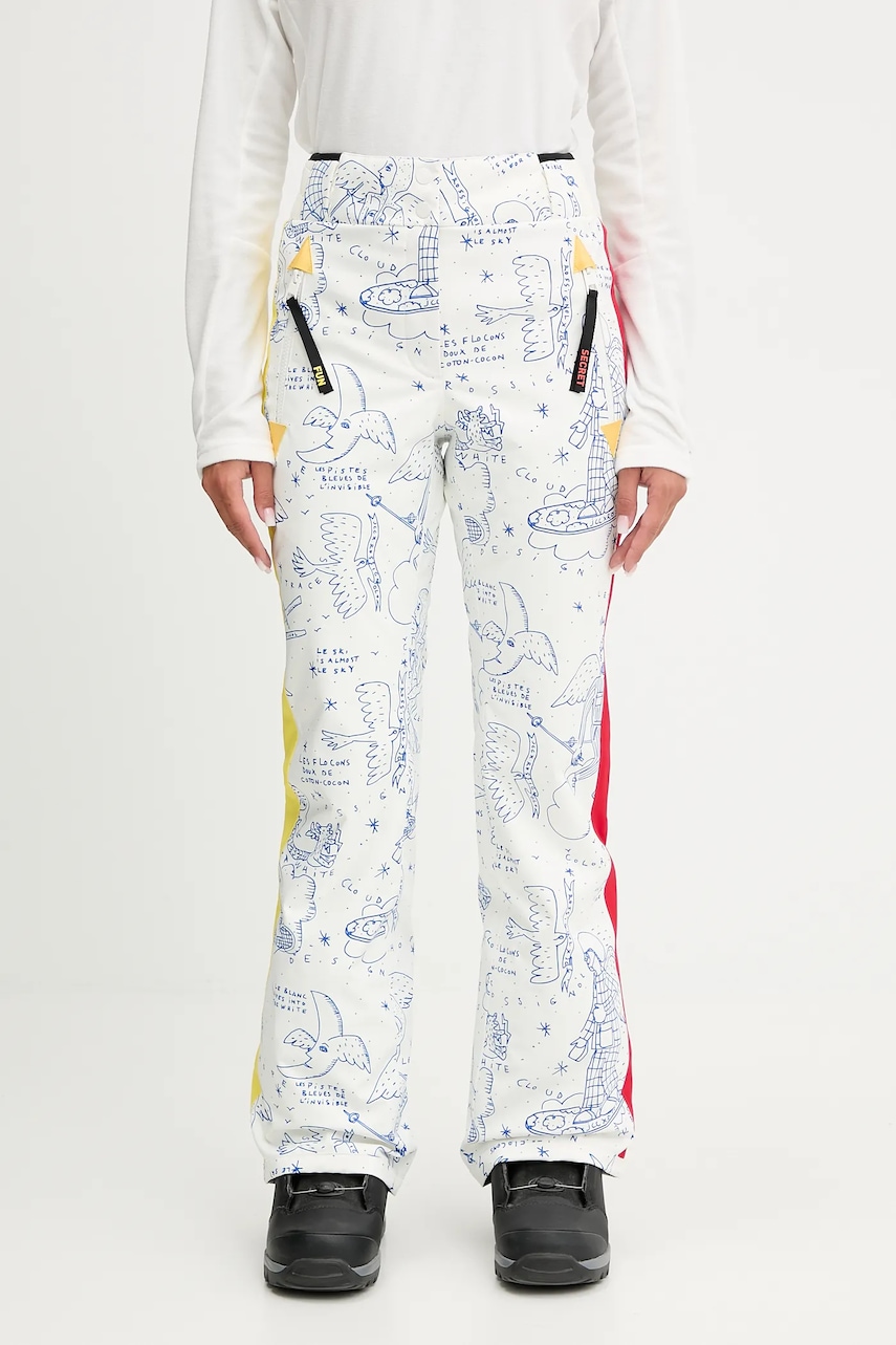 Rossignol pantaloni de schi JCC culoarea alb, RLOWP18