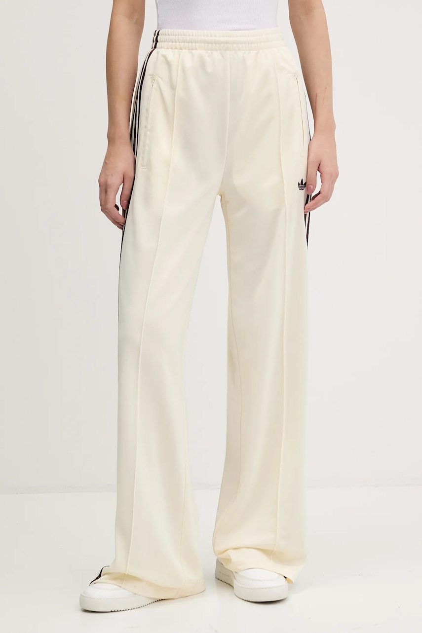 adidas Originals pantaloni de trening Firebird culoarea bej, uni, KA7744