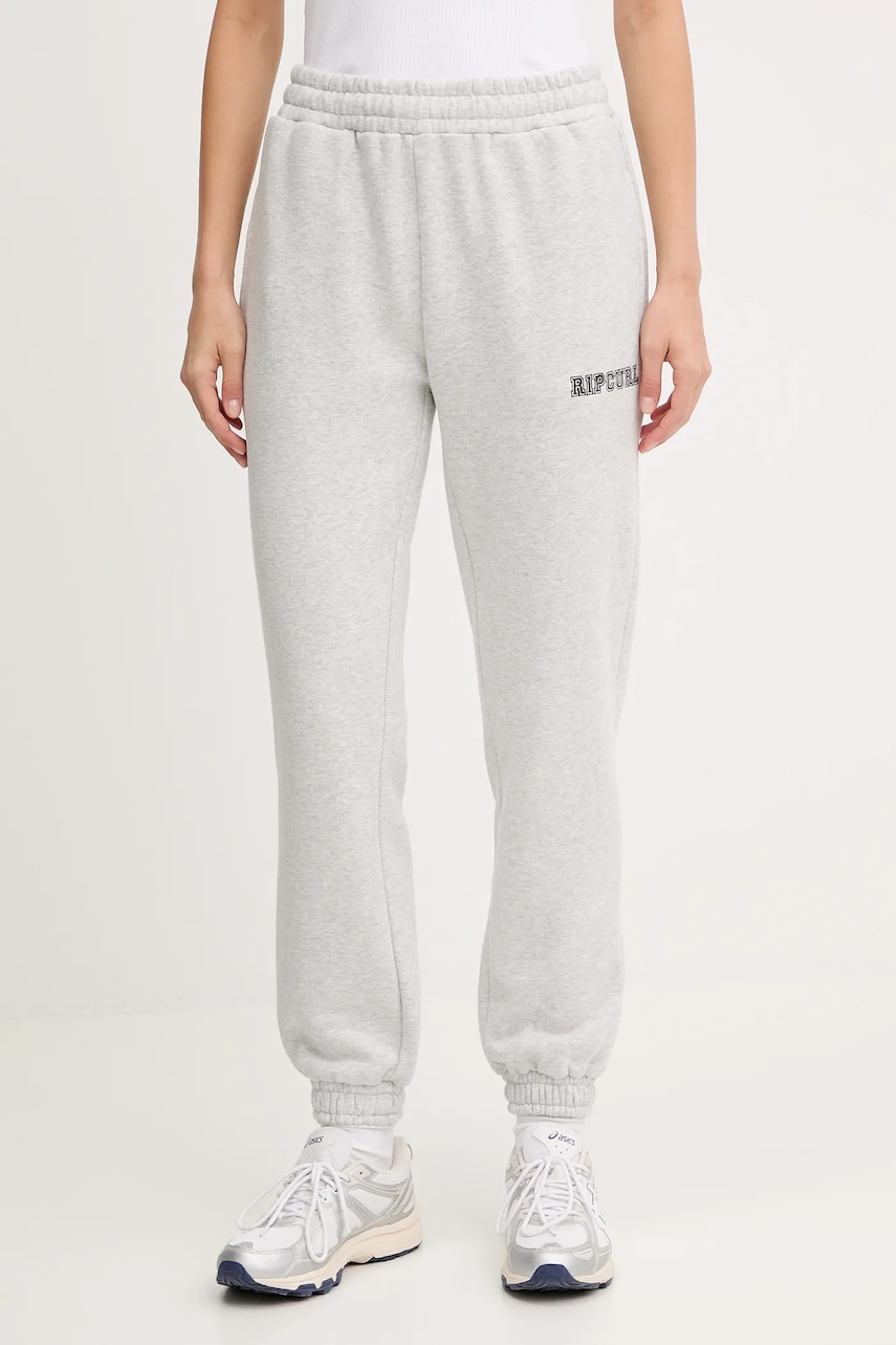 Rip Curl pantaloni de trening VARSITY culoarea gri, uni, 00LWPA