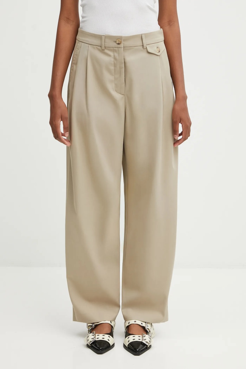 Maison Kitsuné pantaloni Double Pleated