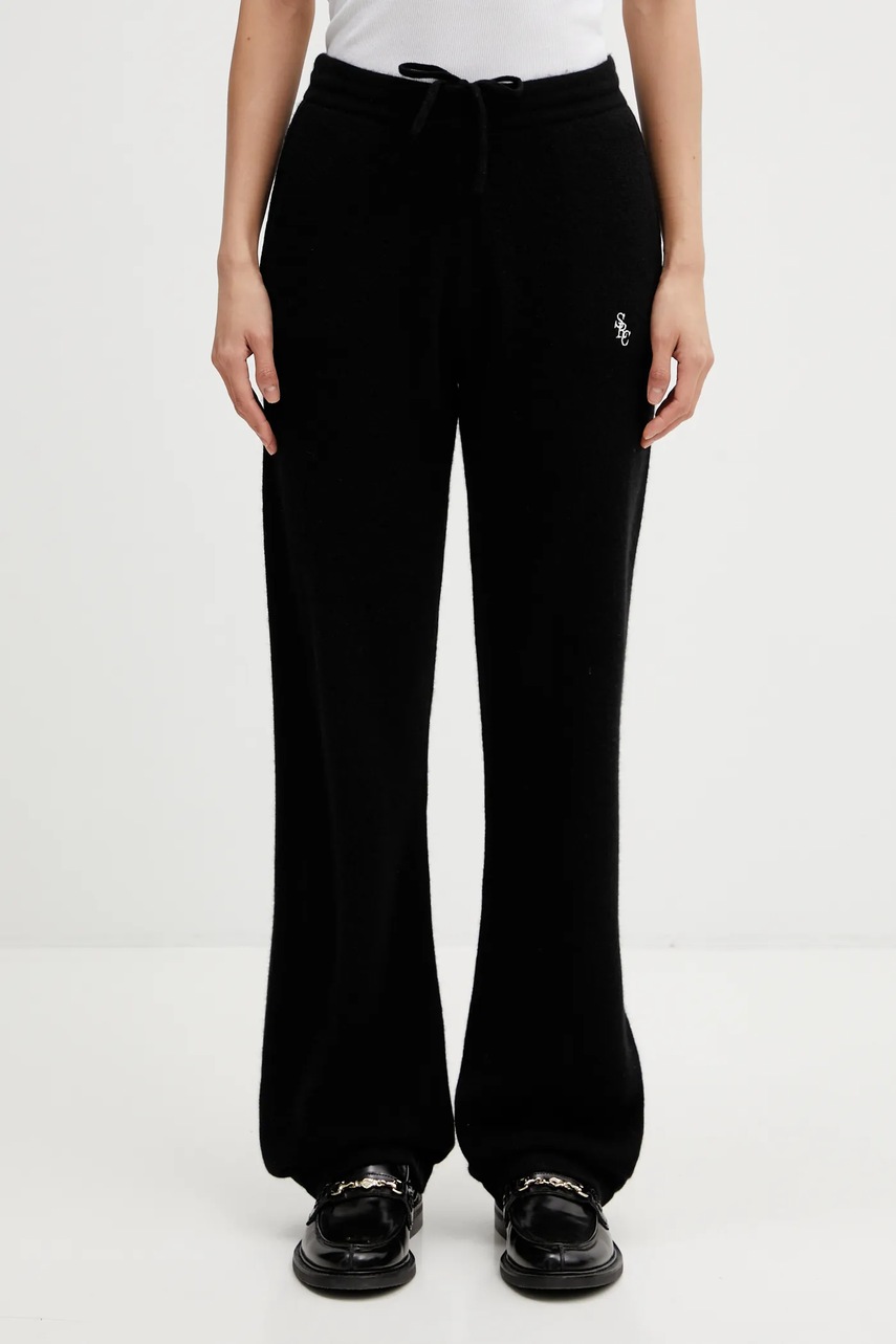 Sporty & Rich spodnie wełniane SRC Cashmere