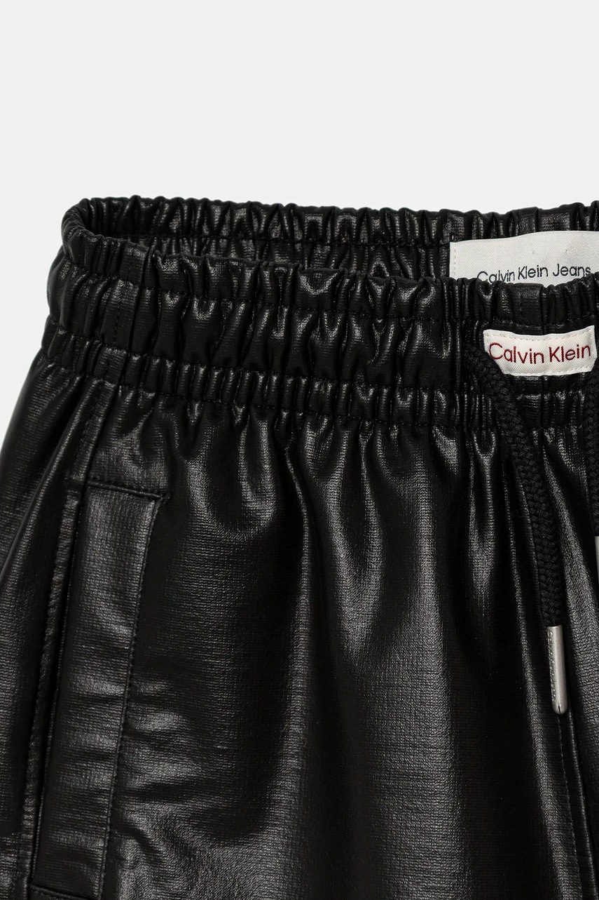 Kalhoty Calvin Klein Jeans FAUX LEATHER (obrázek 4)