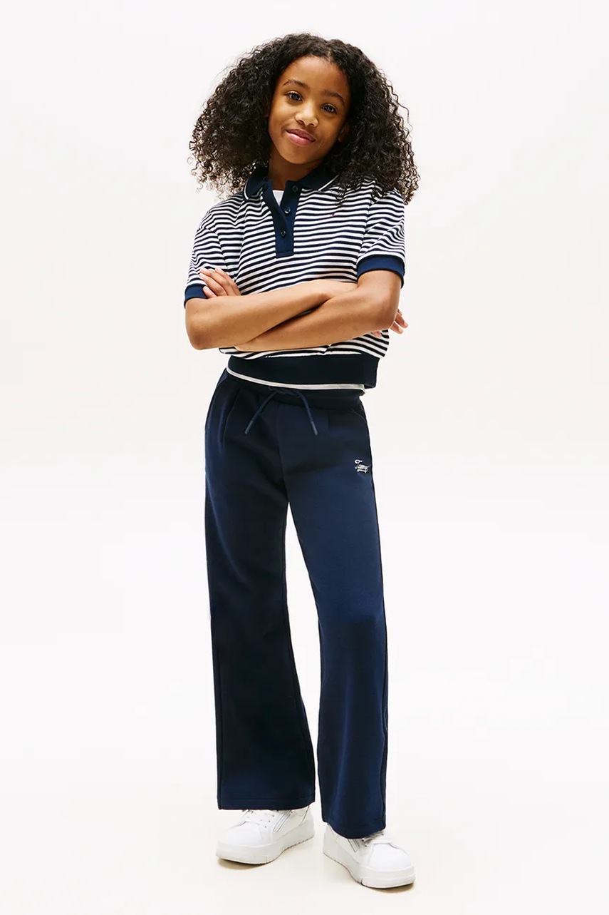 Levně Dětské tepláky Tommy Hilfiger tmavomodrá barva, KG0KG08669