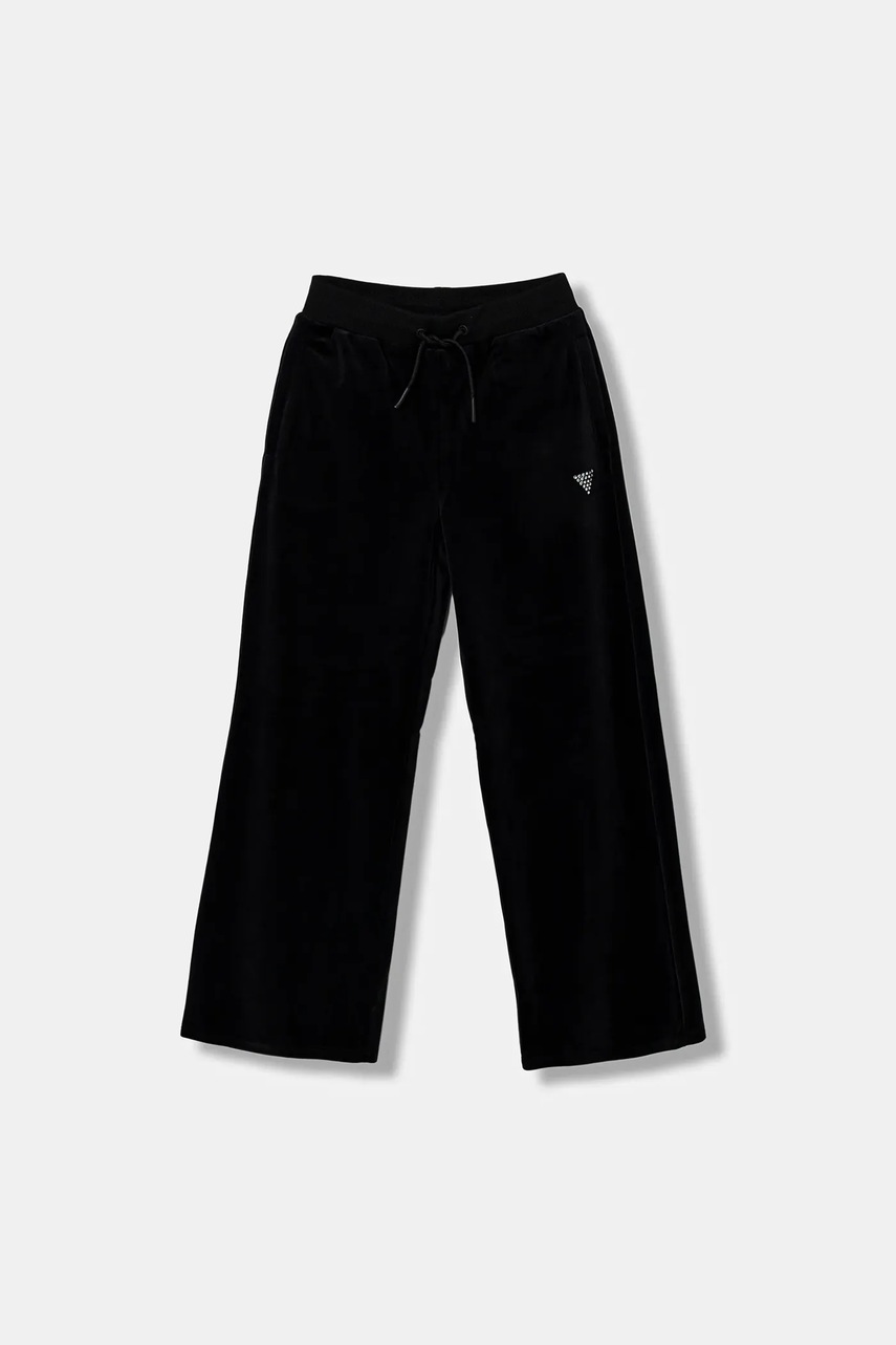 Levně Dětské tepláky Guess černá barva, J4RQ16 K0232