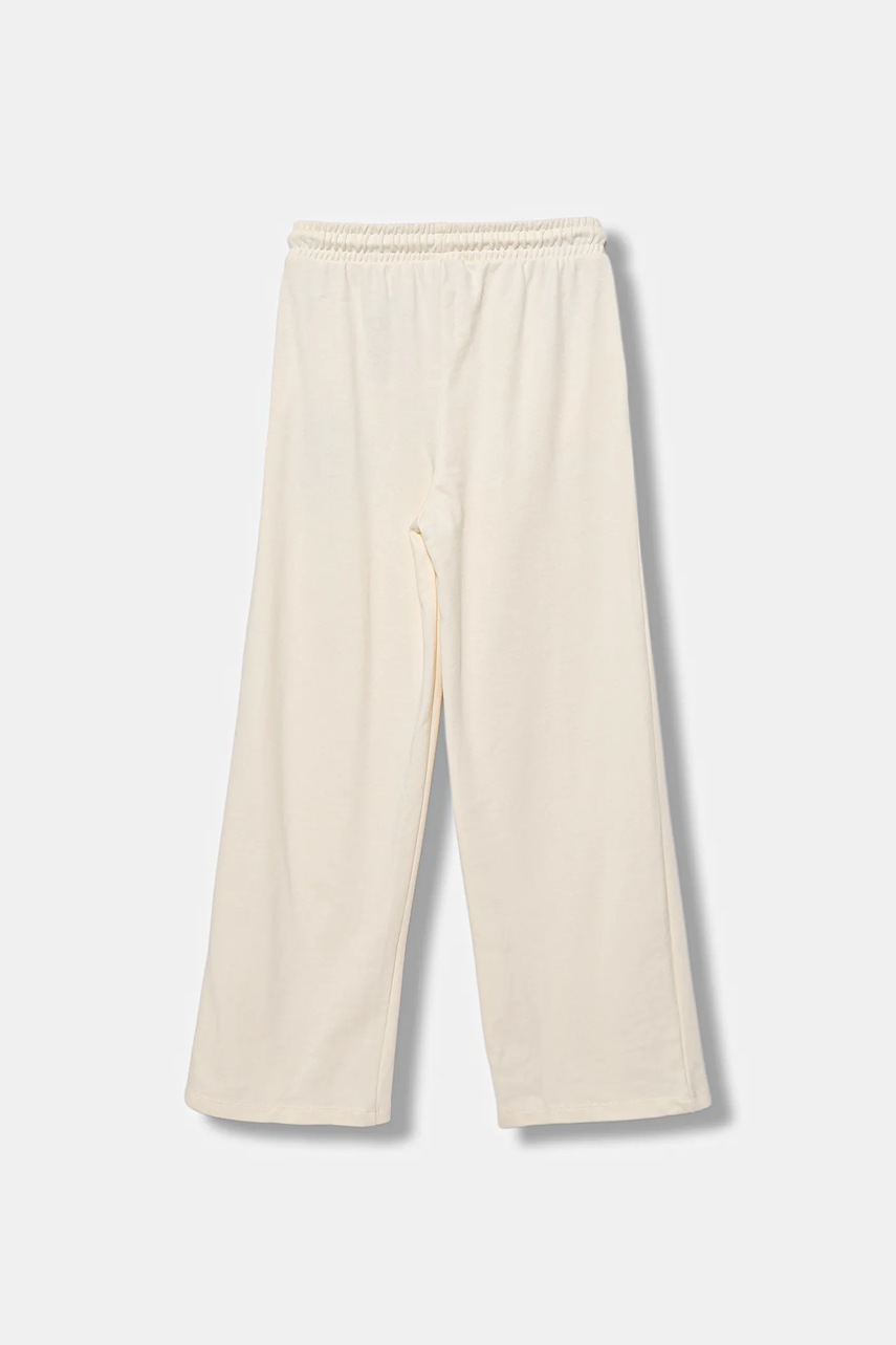 Детские хлопковые штаны Guess цвет бежевый однотонные J5YQ14 KA6R4