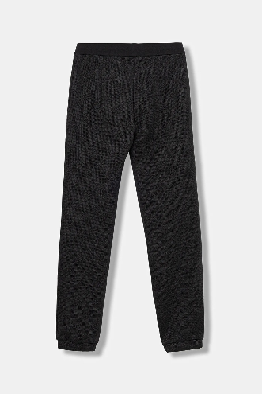 Детские спортивные штаны Guess цвет чёрный однотонные J5YQ20 KBSL2