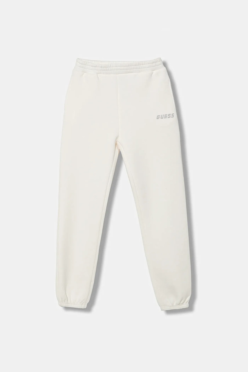 Levně Dětské tepláky Guess béžová barva, J5YQ27 K7UW2
