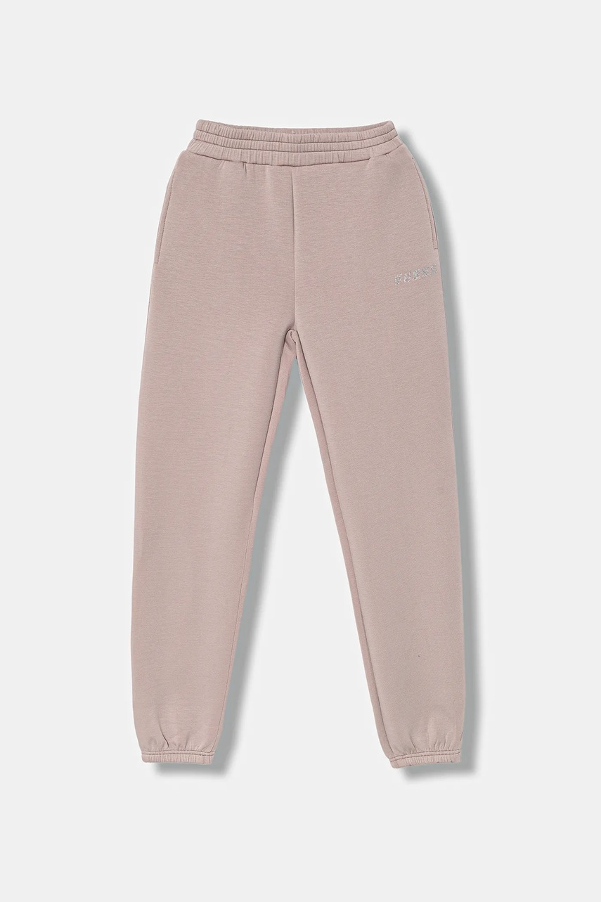Levně Dětské tepláky Guess béžová barva, J5YQ27 K7UW2