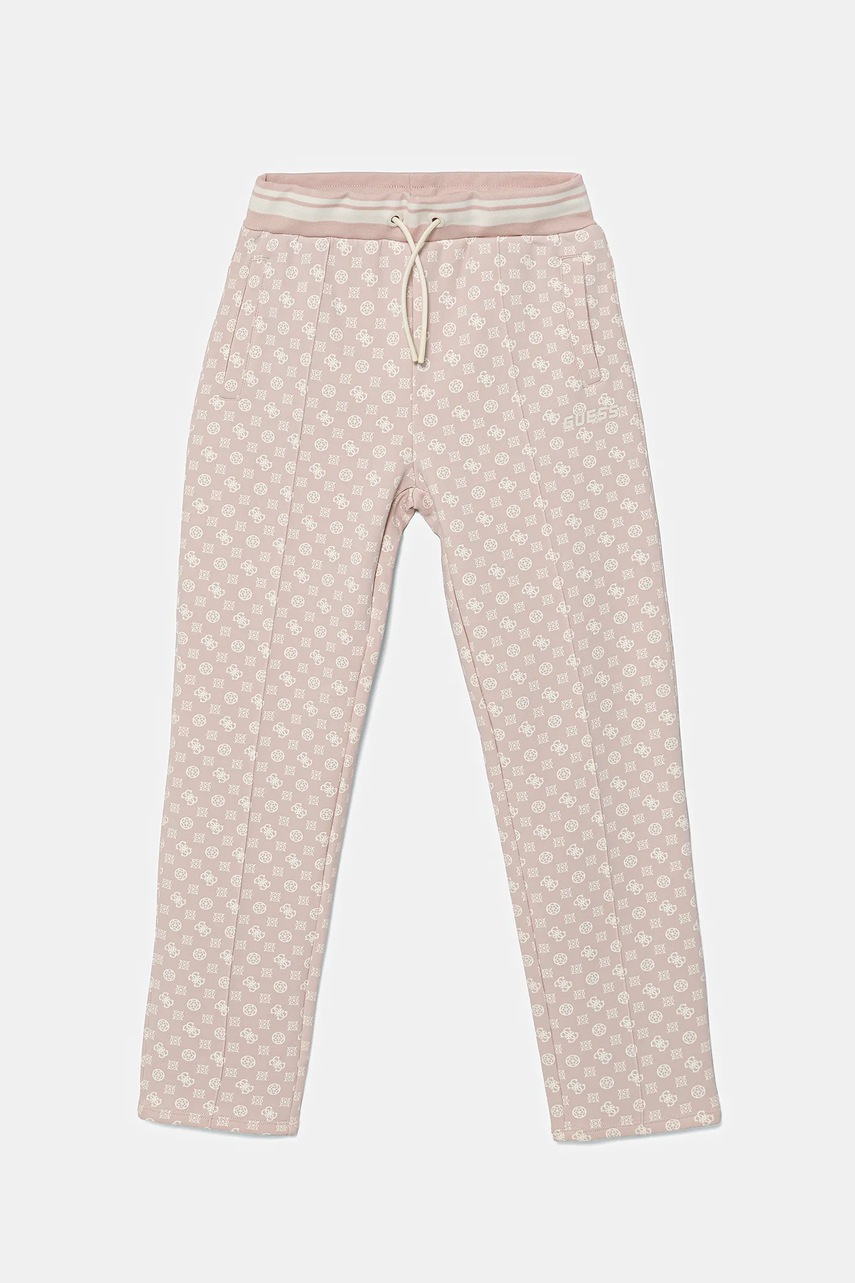 Levně Dětské tepláky Guess růžová barva, J5YQ34 KB212