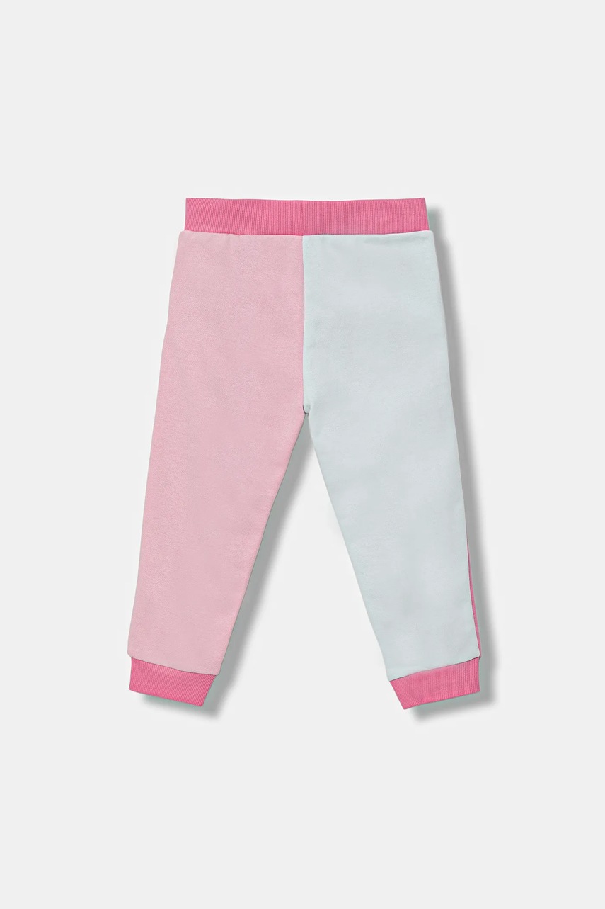 Детские хлопковые штаны Guess цвет розовый узор K5YQ11 KA6R4