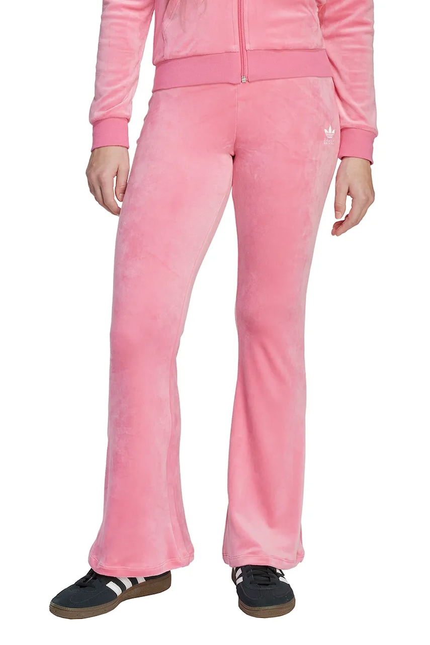 adidas Originals pantaloni de trening pentru copii culoarea roz, uni, JX2843