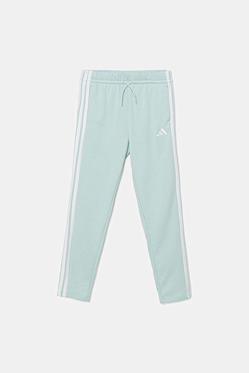 adidas pantaloni de trening pentru copii culoarea turcoaz, cu imprimeu, KB7304