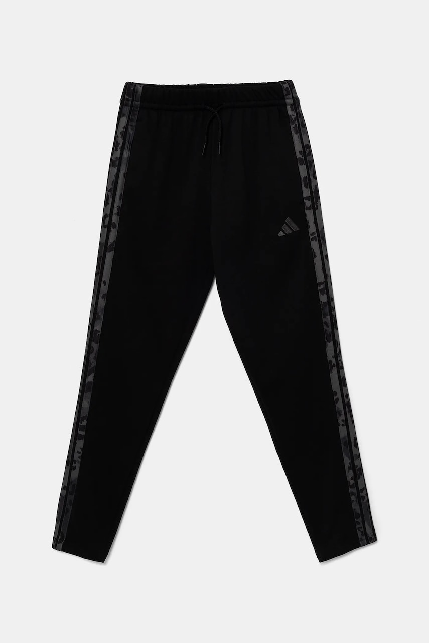 adidas pantaloni de trening pentru copii culoarea negru, cu imprimeu, KC5412