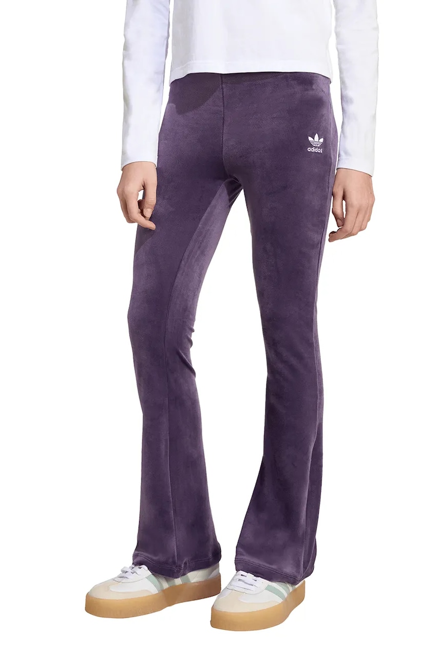 adidas Originals pantaloni de trening pentru copii culoarea violet, uni, JX2842