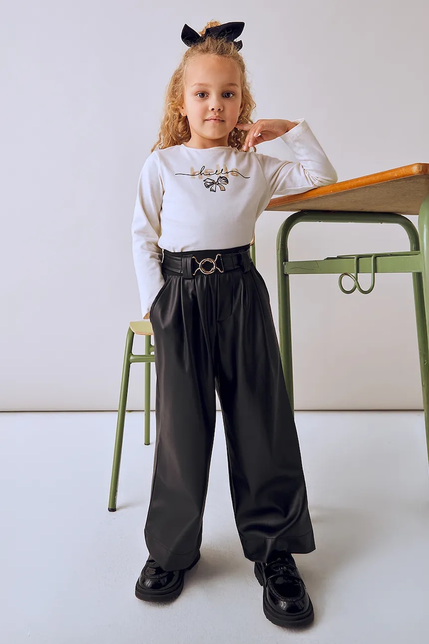 Mayoral pantaloni copii culoarea negru, 4574