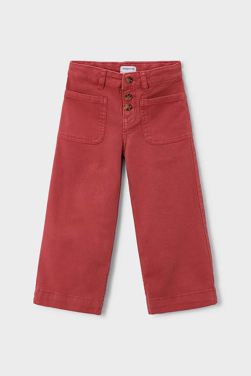 Mayoral pantaloni culoarea roșu, uni, 4576