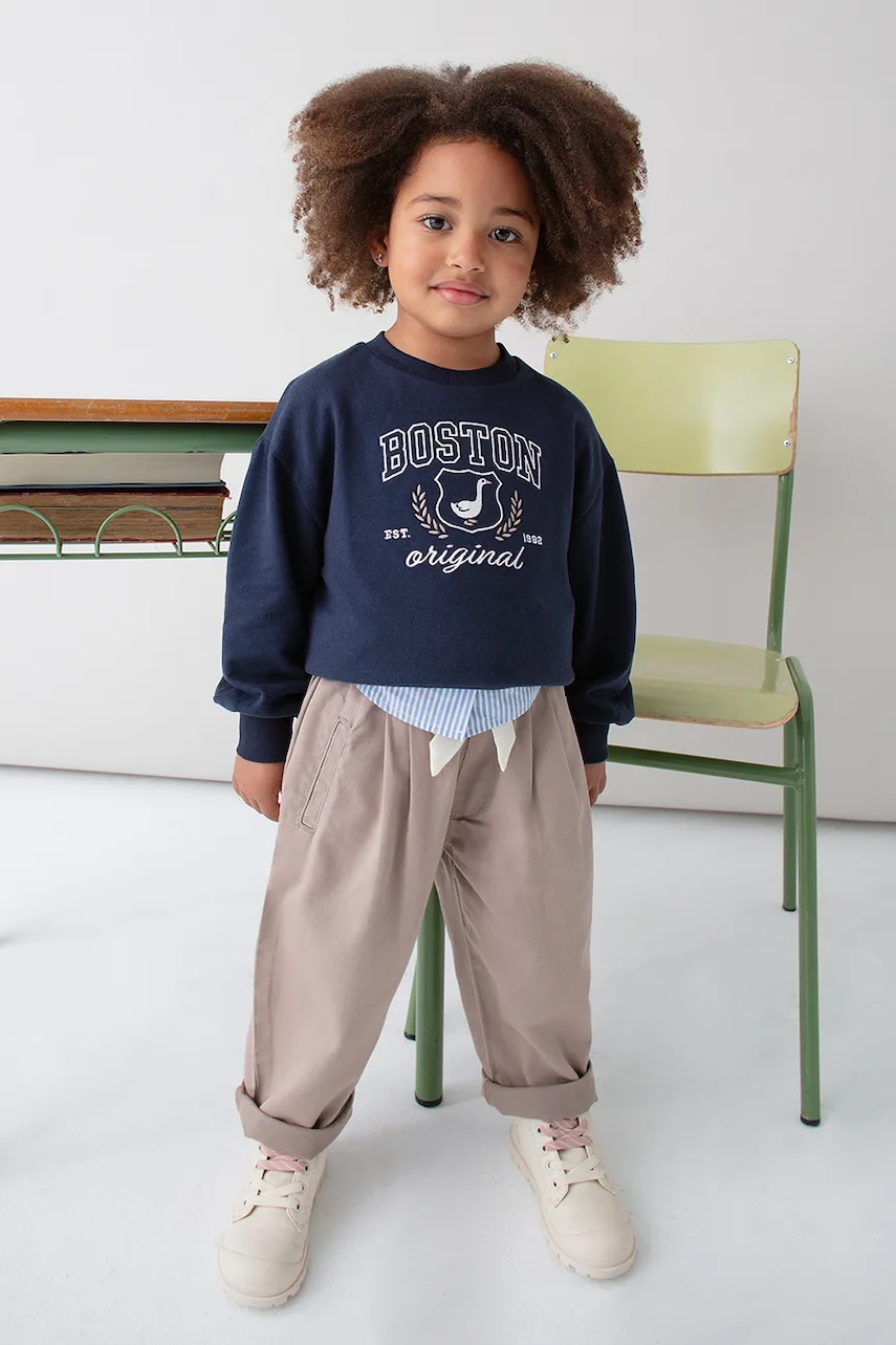 Mayoral pantaloni copii culoarea maro, neted, 4577