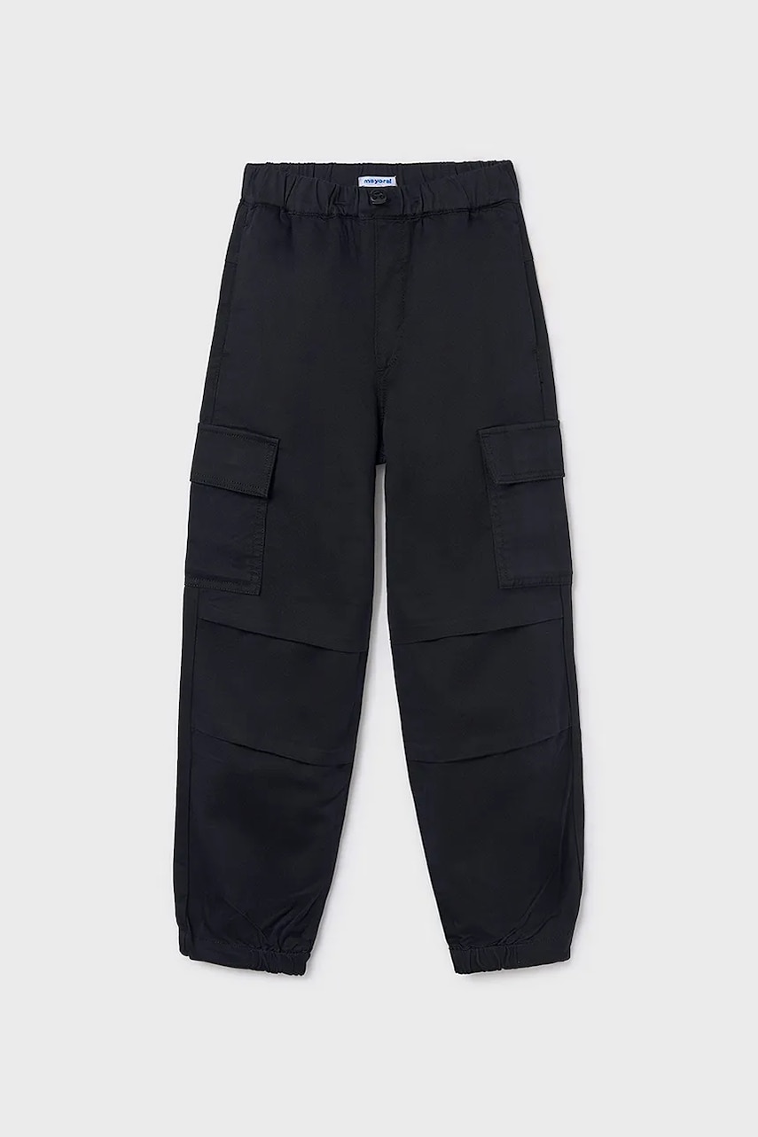 Mayoral pantaloni copii culoarea negru, uni, 7575