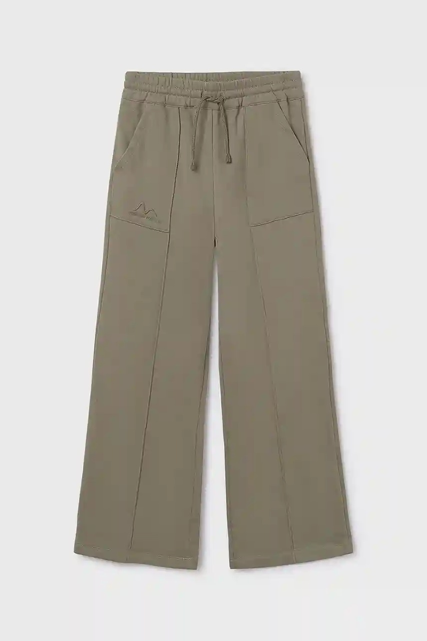 Детские брюки Mayoral wide leg цвет зелёный 7579 Детские брюки Mayoral wide leg цвет зелёный 7579